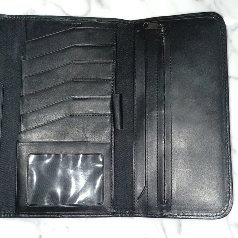 L.L. Bean Leather Wallet Trifold Wallet travel wallet Ticket Wallet Copy-2